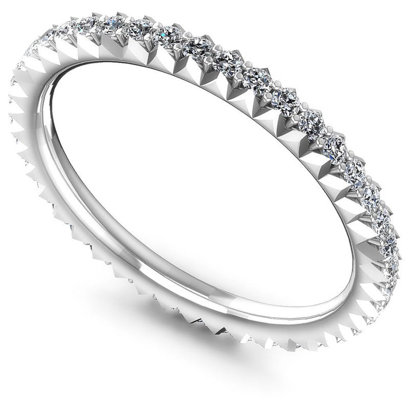 Round Diamonds 0.35CT Eternity Ring in 14KT White Gold