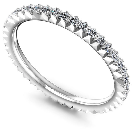 Round Diamonds 0.35CT Eternity Ring in 14KT White Gold