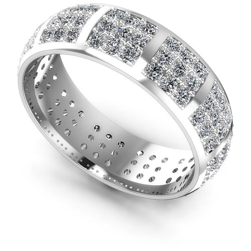 Round Diamonds 2.20CT Eternity Ring in 14KT White Gold