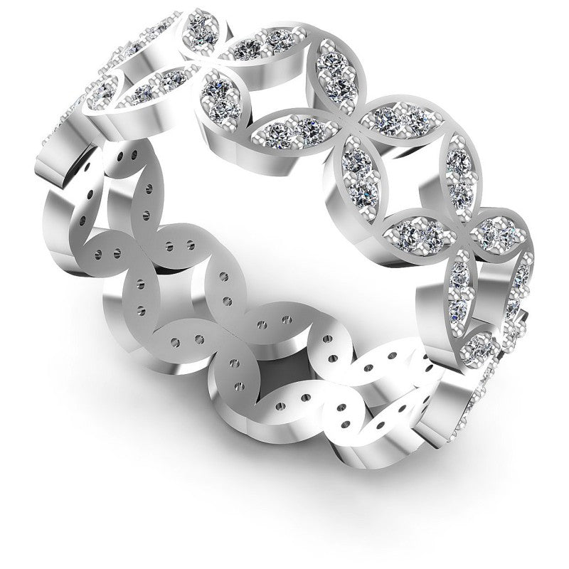 Round Diamonds 0.40CT Eternity Ring in 14KT White Gold