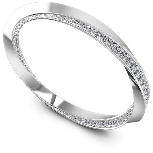 Round Diamonds 0.65CT Eternity Ring in 14KT White Gold