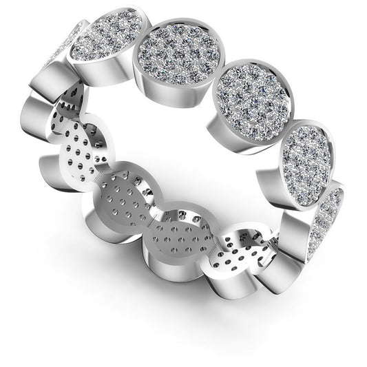 Round Diamonds 0.85CT Eternity Ring in 14KT White Gold