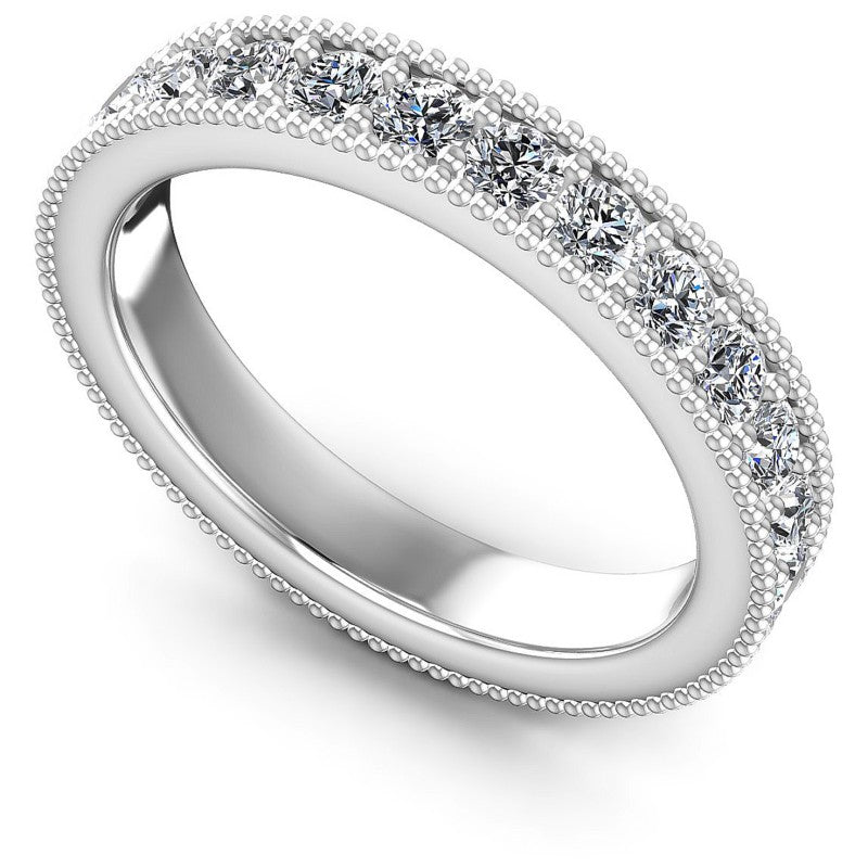 Round Diamonds 1.55CT Eternity Ring in 14KT White Gold