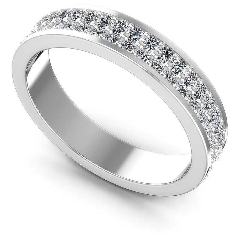 Round Diamonds 1.10CT Eternity Ring in 14KT White Gold