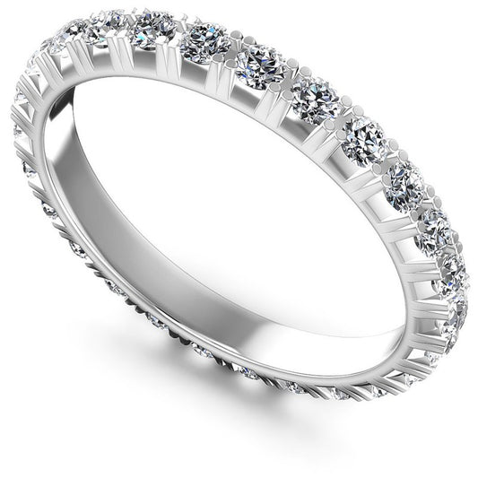 Round Diamonds 0.80CT Eternity Ring in 14KT White Gold