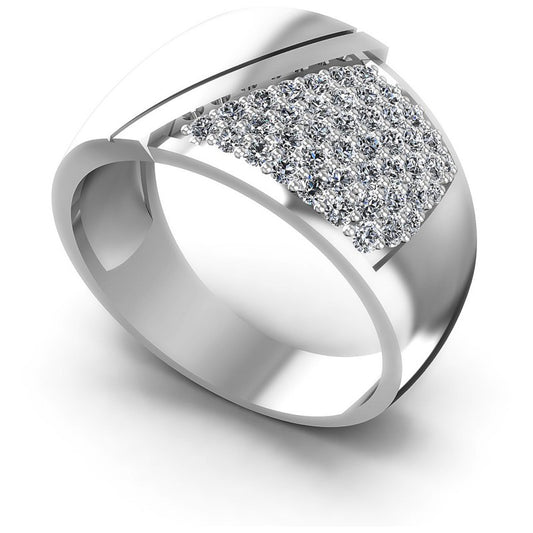 Round Diamonds 0.60CT Diamonds Wedding Band in 14KT White Gold