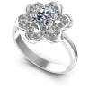 Round Diamonds 0.65CT Engagement Ring in 14KT White Gold