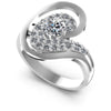 Round Diamonds 0.80CT Engagement Ring in 14KT White Gold