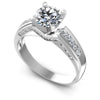 0.80CT Round And Princess  Cut Diamonds Engagement Rings