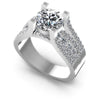 Round Diamonds 1.15CT Engagement Ring in 14KT White Gold