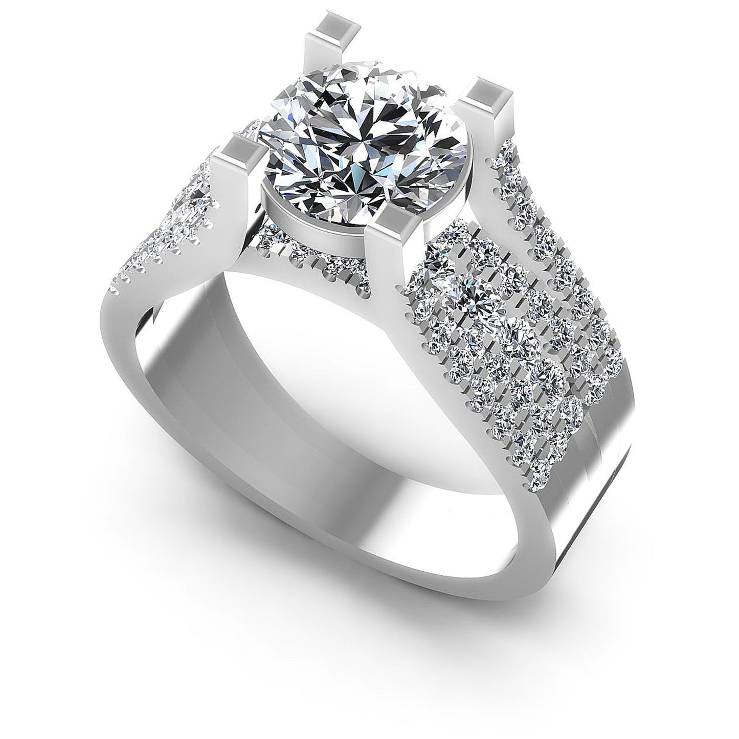 1.15CT Round  Cut Diamonds Engagement Rings