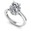 Round and Marquise Diamonds 0.65CT Engagement Ring in 14KT White Gold