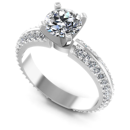 1.15CT Round  Cut Diamonds Engagement Rings