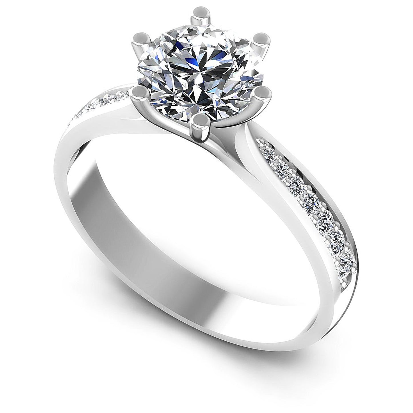 0.60CT Round  Cut Diamonds Engagement Rings