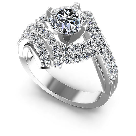 1.15CT Round  Cut Diamonds Engagement Rings