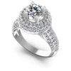 Round Diamonds 1.50CT Halo Ring in 14KT White Gold