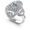 Round Diamonds 1.50CT Halo Ring in 14KT White Gold