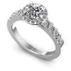 Round Diamonds 0.50CT Halo Ring in 14KT White Gold