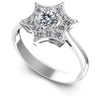 Round Diamonds 0.70CT Halo Ring in 14KT White Gold