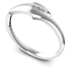 Round Diamonds 0.10CT Diamonds Wedding Band in 14KT White Gold