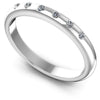 Round Diamonds 0.10CT Diamonds Wedding Band in 14KT White Gold