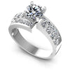 1.55CT Round And Princess  Cut Diamonds Engagement Rings