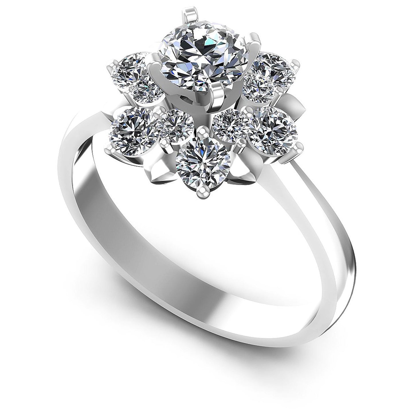 1.15CT Round  Cut Diamonds Engagement Rings