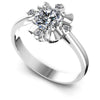 Round Diamonds 0.40CT Engagement Ring in 14KT White Gold