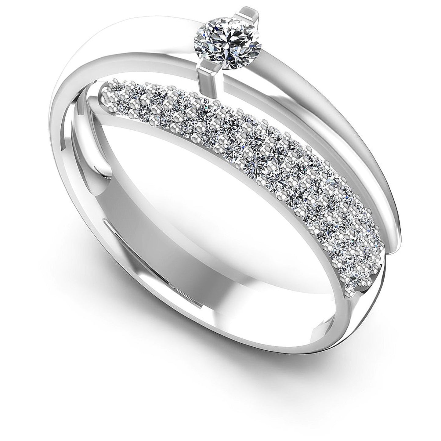 0.80CT Round  Cut Diamonds Engagement Rings