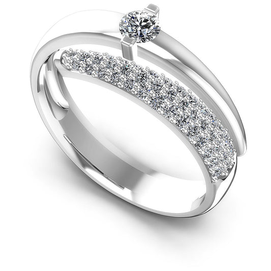 0.80CT Round  Cut Diamonds Engagement Rings