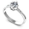 0.50CT Oval And Round  Cut Diamonds Engagement Rings