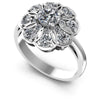 Round Diamonds 1.30CT Fashion Ring in 14KT White Gold