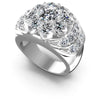 Round Diamonds 3.15CT Fashion Ring in 14KT White Gold