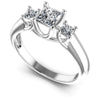 Princess Diamonds 0.75CT Three Stone Ring in 14KT White Gold