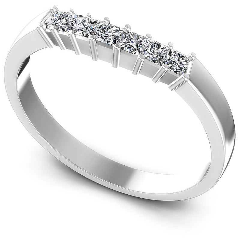 Princess Diamonds 0.40CT Diamonds Wedding Band in 14KT White Gold