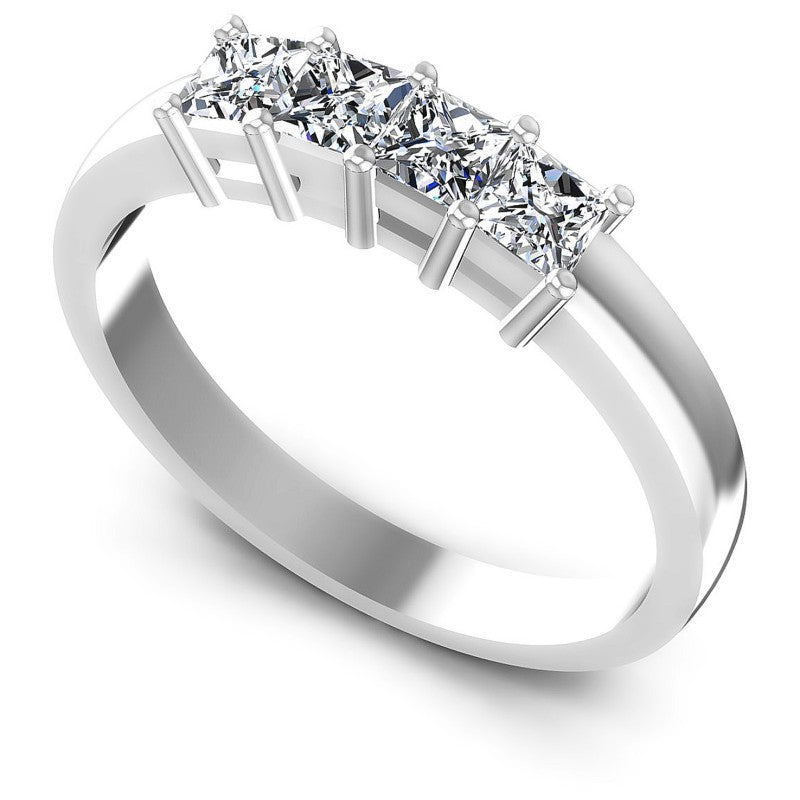 Princess Diamonds 0.80CT Diamonds Wedding Band in 14KT White Gold