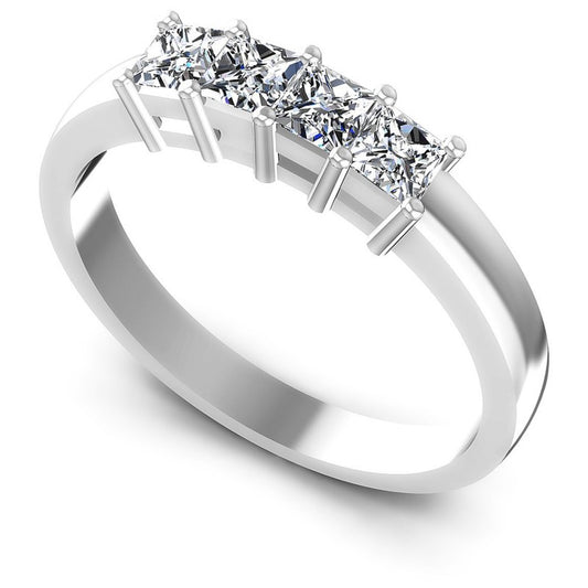 Princess Diamonds 0.80CT Diamonds Wedding Band in 14KT White Gold