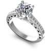 Round Diamonds 0.60CT Engagement Ring in 14KT White Gold