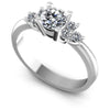 Round Diamonds 0.55CT Engagement Ring in 14KT White Gold