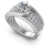 Round Diamonds 1.35CT Engagement Ring in 14KT White Gold