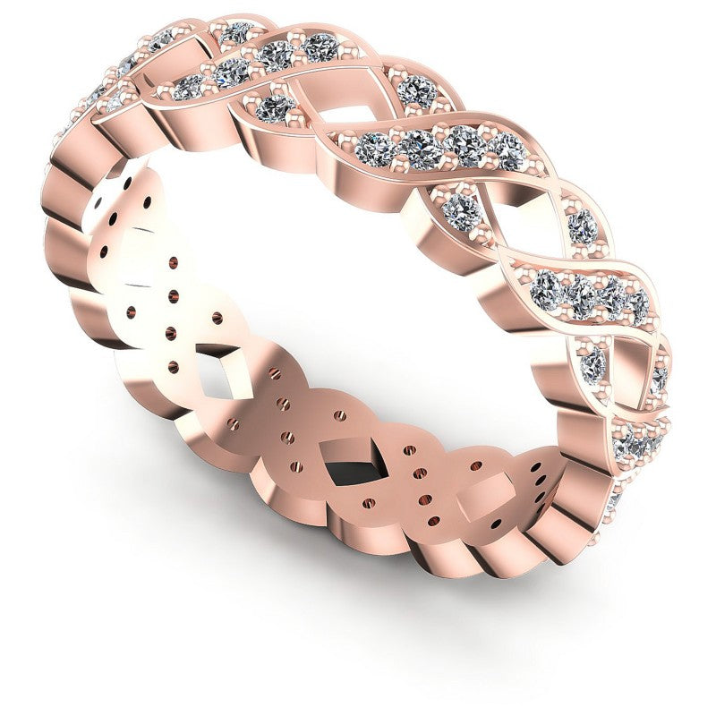 Round Diamonds 0.45CT Eternity Ring in 18KT White Gold