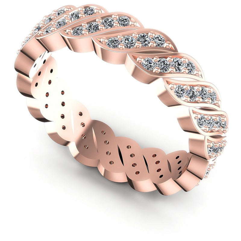Round Diamonds 0.55CT Eternity Ring in 18KT White Gold