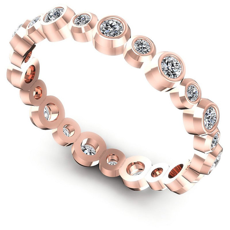 Round Diamonds 0.35CT Eternity Ring in 18KT White Gold