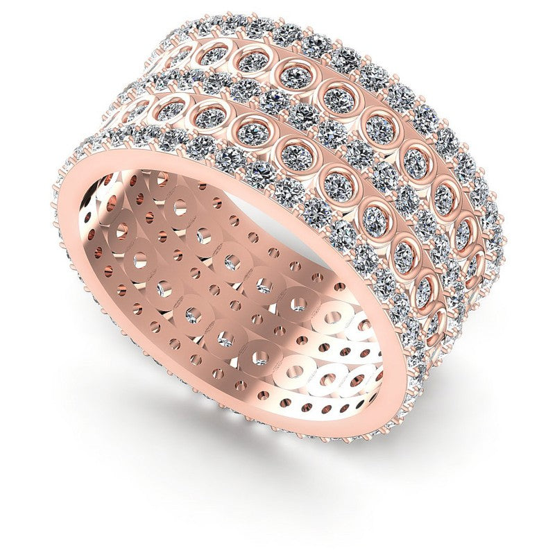 Round Diamonds 2.10CT Eternity Ring in 18KT White Gold