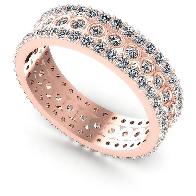 Round Diamonds 1.35CT Eternity Ring in 18KT White Gold