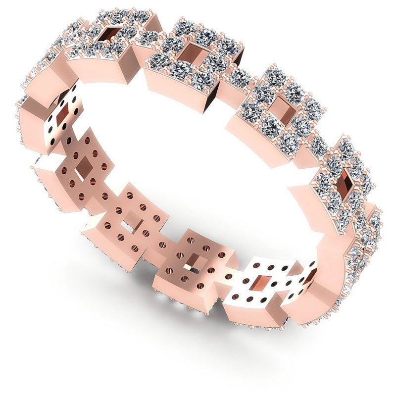 Round Diamonds 0.65CT Eternity Ring in 18KT White Gold