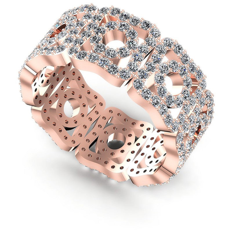 Round Diamonds 1.65CT Eternity Ring in 18KT White Gold