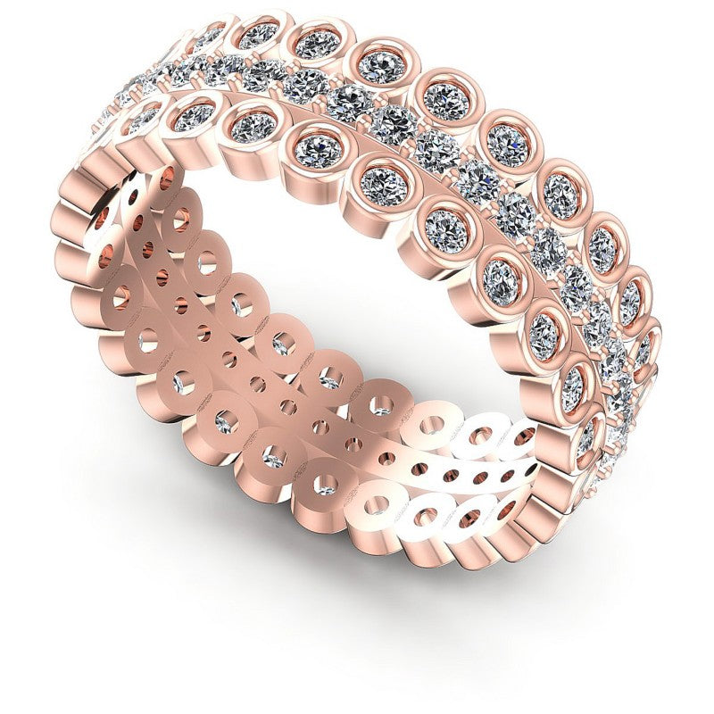 Round Diamonds 1.10CT Eternity Ring in 18KT White Gold