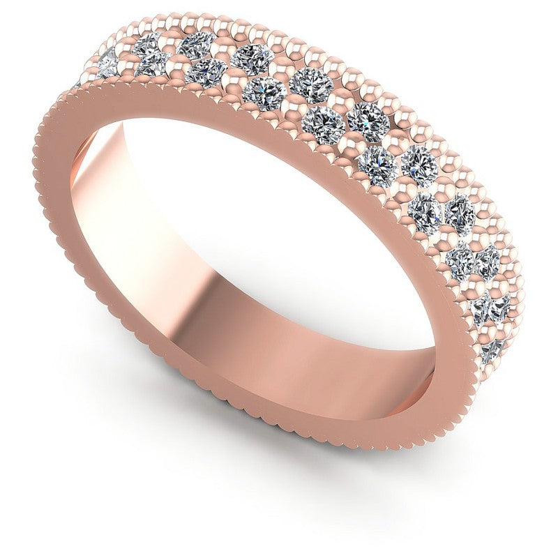 Round Diamonds 0.75CT Eternity Ring in 18KT White Gold