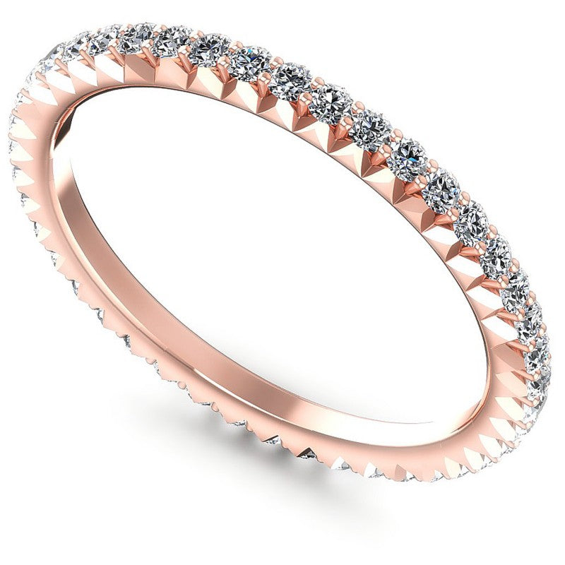 Round Diamonds 0.55CT Eternity Ring in 18KT White Gold